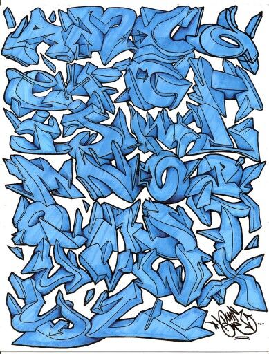 Detail Word Art Graffiti 3d Nomer 16