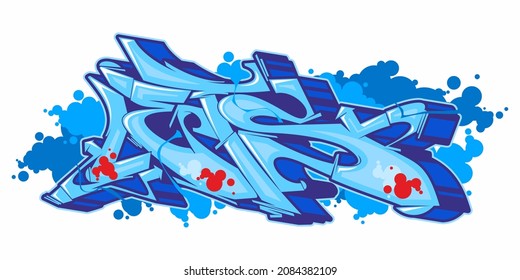 Detail Word Art Graffiti 3d Nomer 28