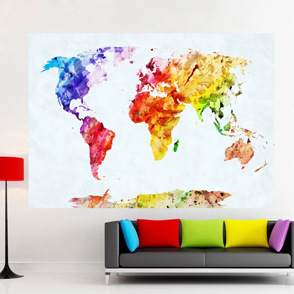 Detail World Map Graffiti Nomer 16