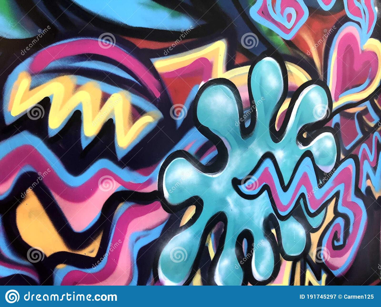Detail Zigzag Graffiti Nomer 21