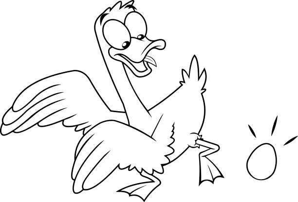 Detail Goose Clipart Black And White Nomer 25