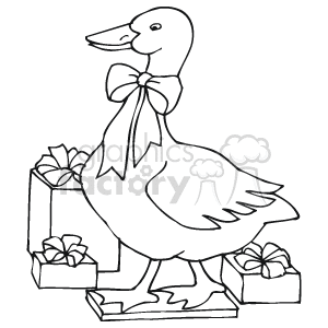 Detail Goose Clipart Black And White Nomer 36