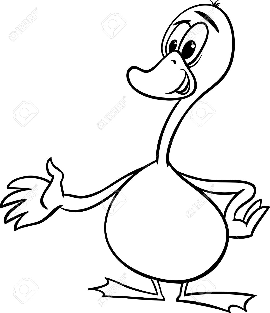 Detail Goose Clipart Black And White Nomer 44