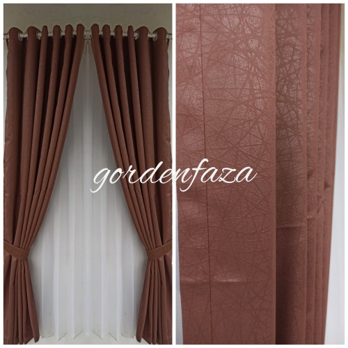 Detail Gorden Coklat Polos Nomer 51