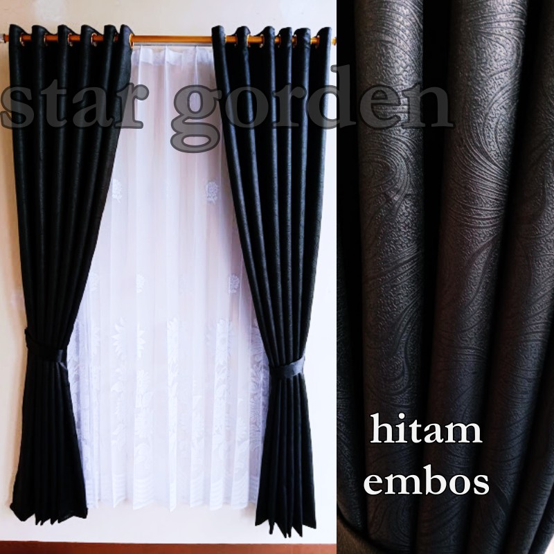 Detail Gorden Hitam Polos Nomer 2