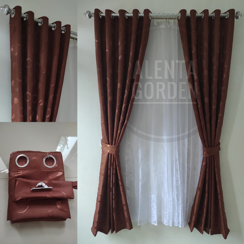 Detail Gorden Jendela Warna Coklat Nomer 11