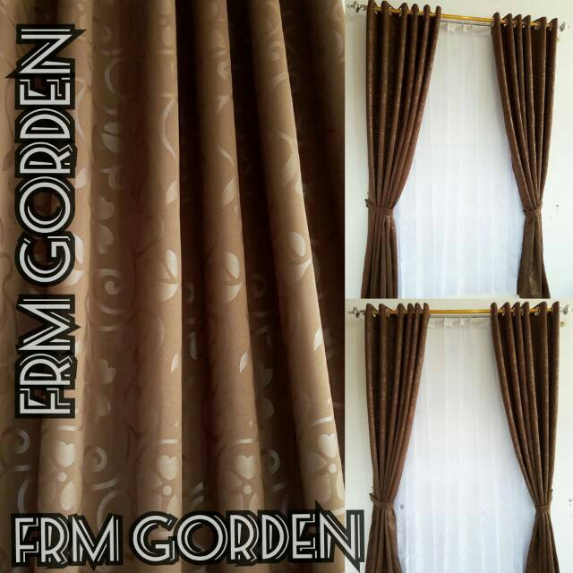 Detail Gorden Jendela Warna Coklat Nomer 13