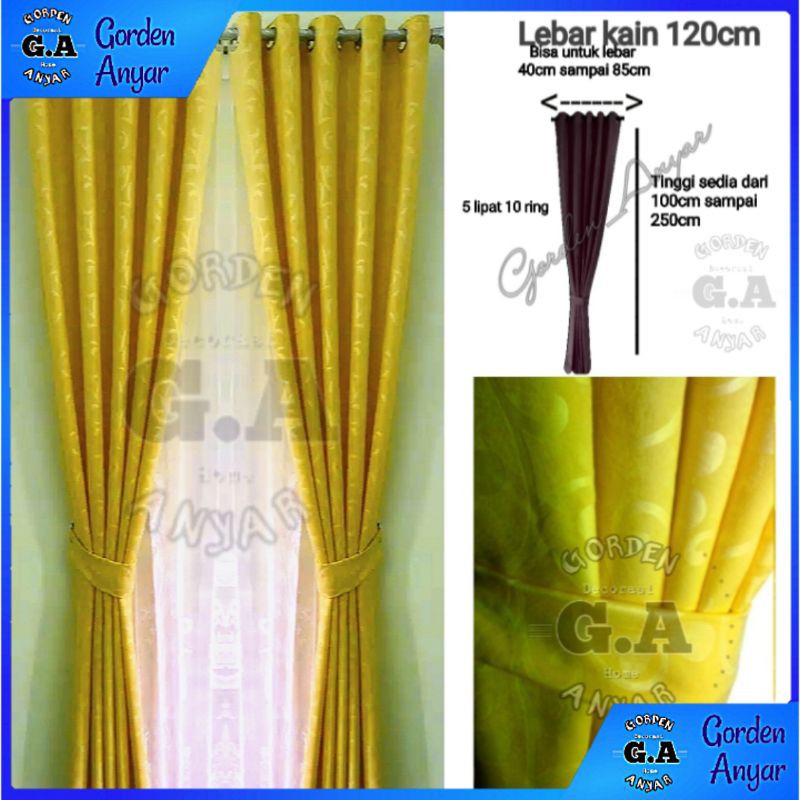 Detail Gorden Jendela Warna Kuning Nomer 2