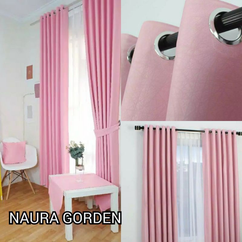 Detail Gorden Jendela Warna Pink Nomer 17