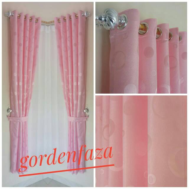 Detail Gorden Jendela Warna Pink Nomer 5