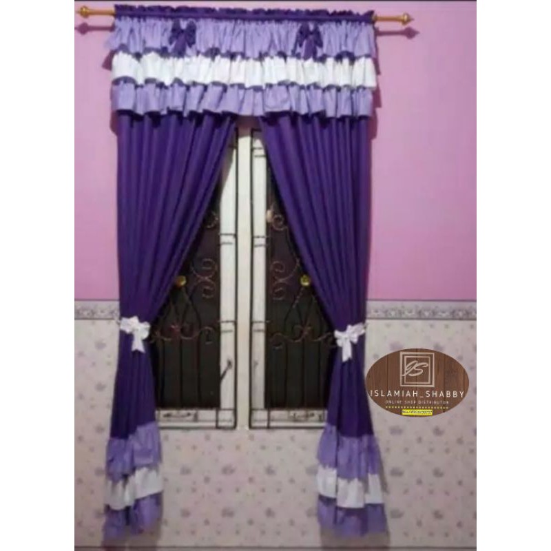 Detail Gorden Shabby Ungu Nomer 30