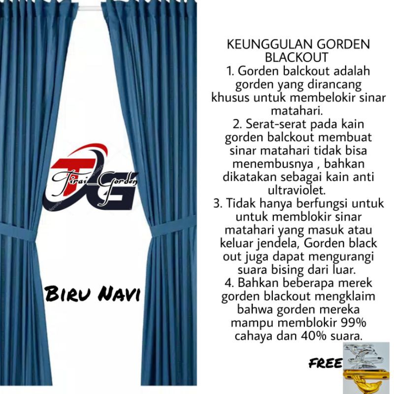 Detail Gorden Warna Biru Nomer 49