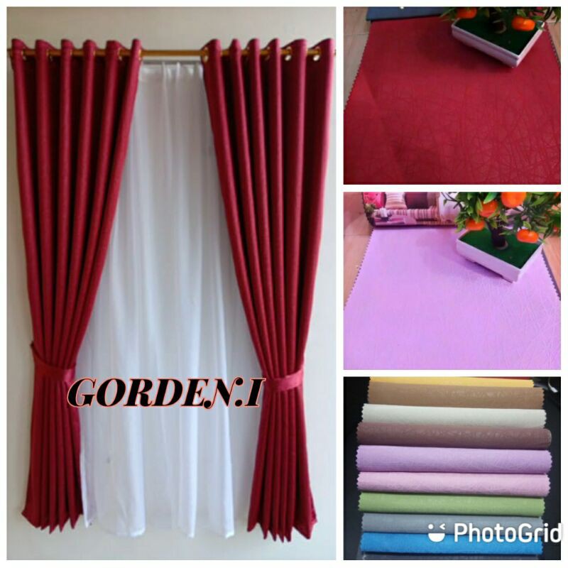 Detail Gorden Warna Maroon Nomer 53