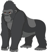 Gorilla Clipart - KibrisPDR