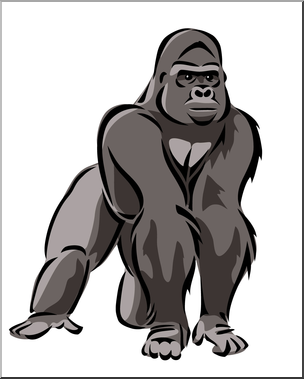 Detail Gorilla Clipart Nomer 24