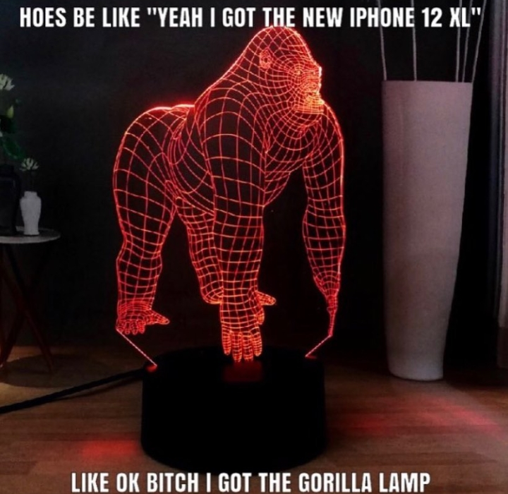 Gorilla Lamp Meme - KibrisPDR