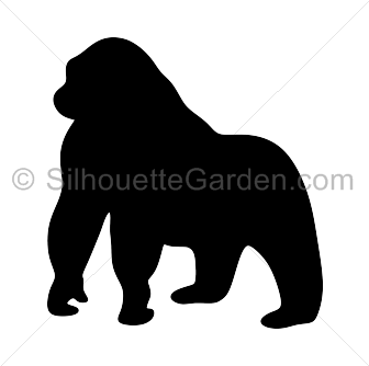 Detail Gorilla Silhouette Png Nomer 5