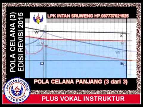 Detail Grading Pola Celana Panjang Nomer 35