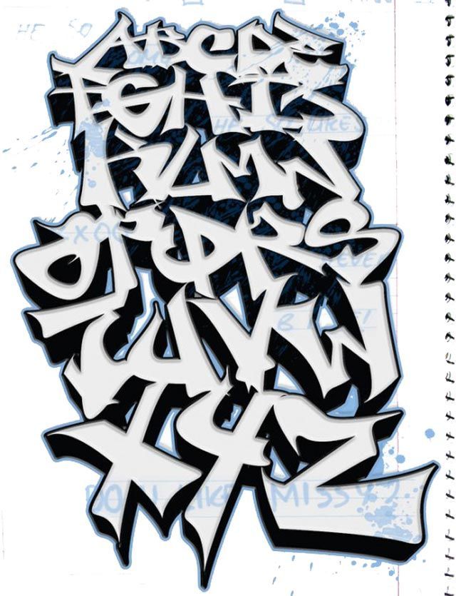 Detail Graffiti 3d Alphabet Nomer 40