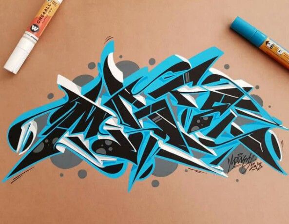 Detail Graffiti 3d Keren Nomer 42