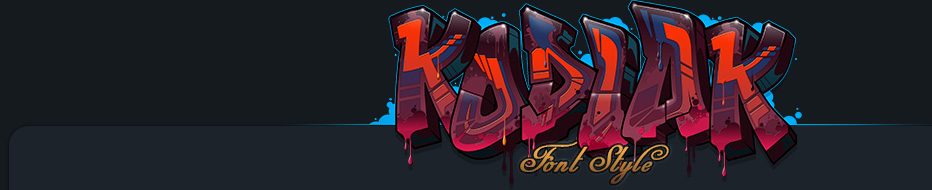 Detail Graffiti Kodiak Name Nomer 10