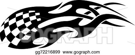 Detail Grafis Tribal Racing Nomer 11