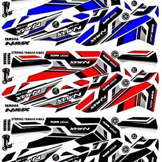 Detail Grafis Tribal Racing Nomer 44