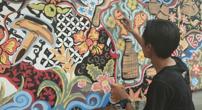 Detail Grafiti Batik Nomer 28