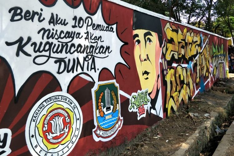 Detail Grafiti Di Tembok Nomer 34