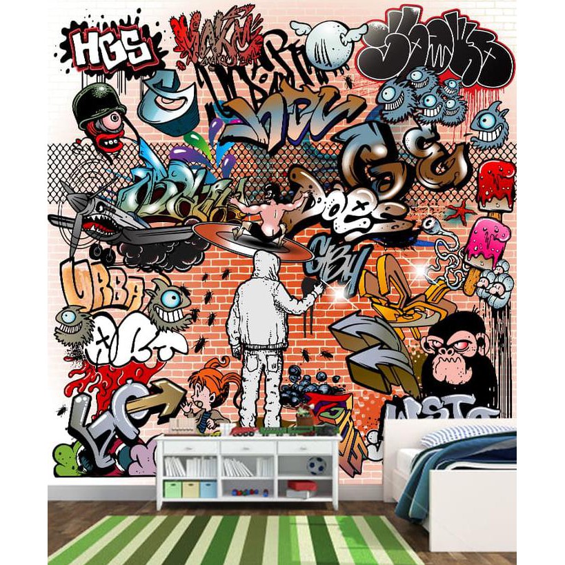 Detail Grafiti Dinding Kamar Tidur Nomer 39