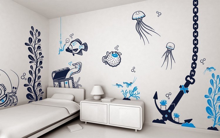 Detail Grafiti Dinding Kamar Tidur Nomer 54
