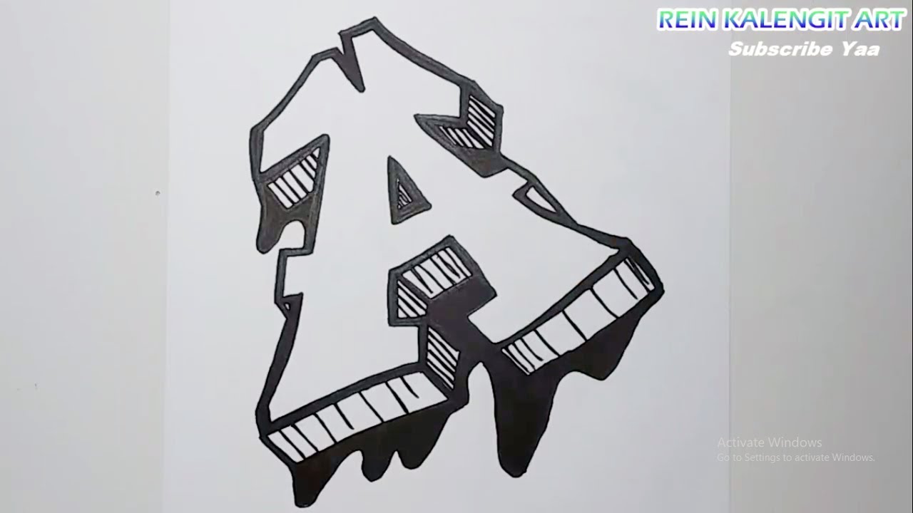 Detail Grafiti Huruf A Z Nomer 9