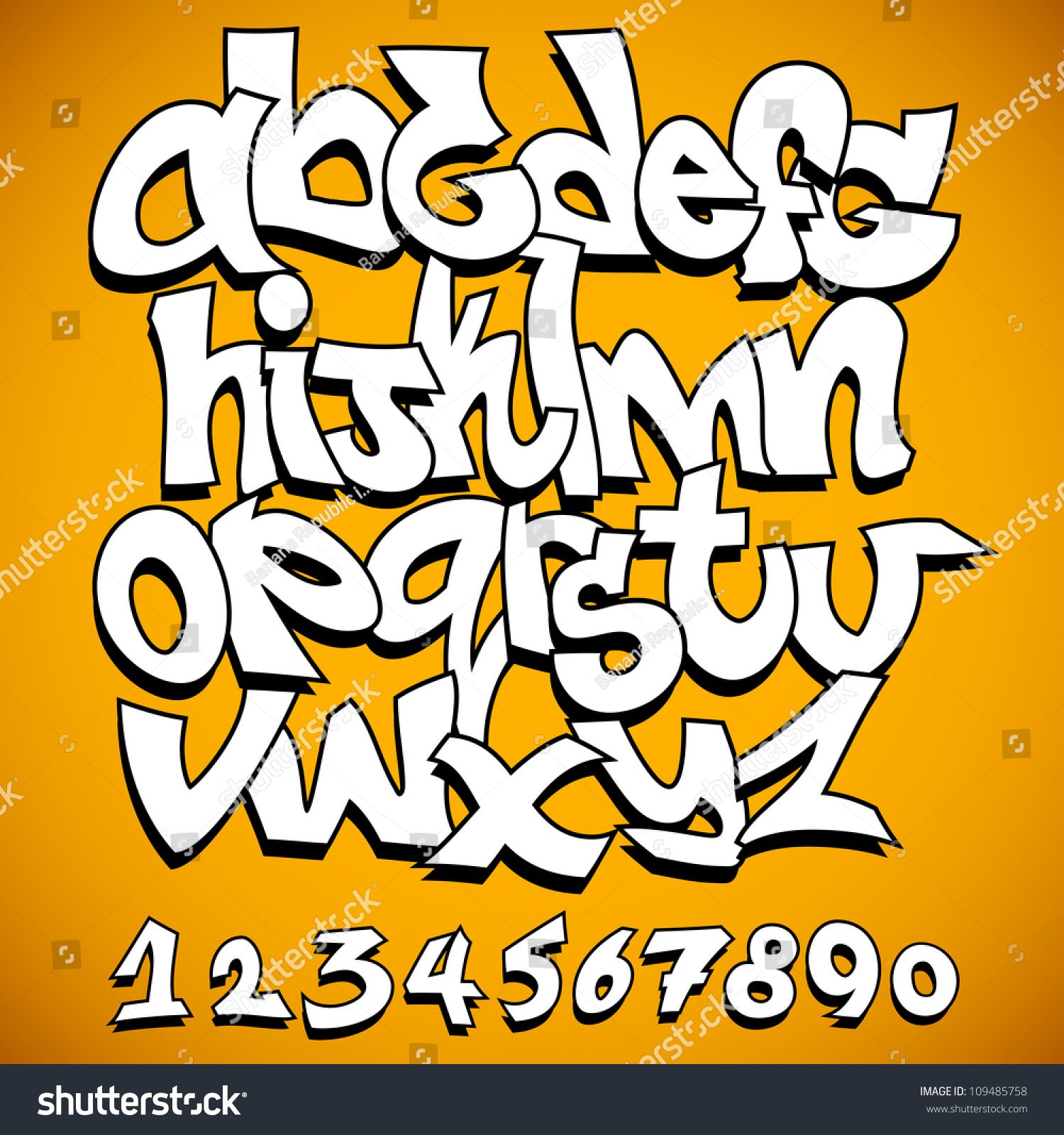 Detail Grafiti Huruf A Z Nomer 41