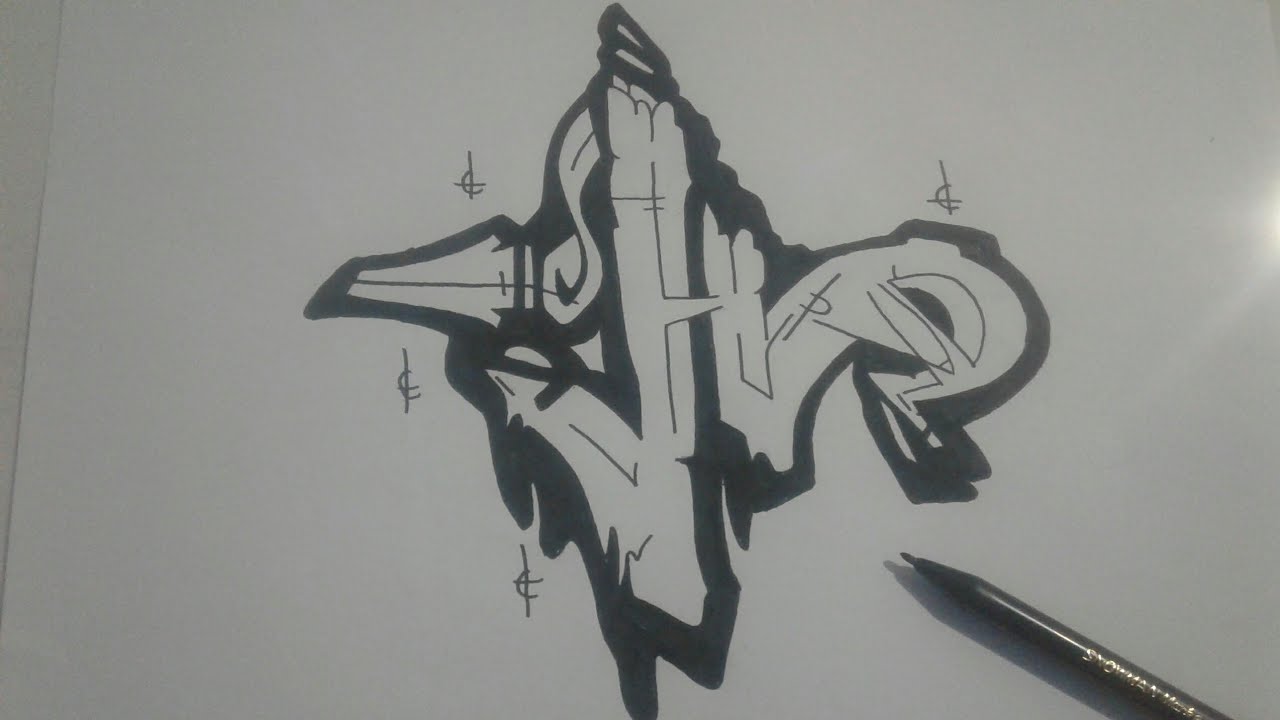 Detail Grafiti Huruf H Nomer 16