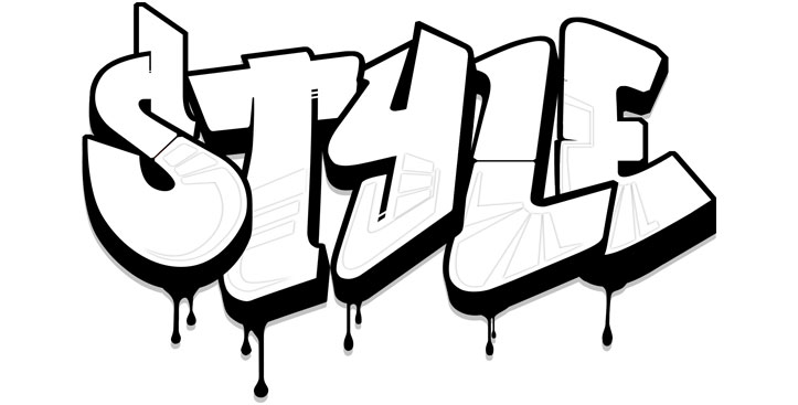 Detail Grafiti Keren Simple Nomer 5