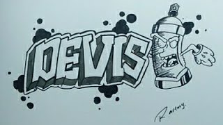 Detail Grafiti Nama Agus Nomer 44