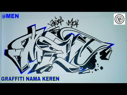 Detail Grafiti Nama Akbar Nomer 34