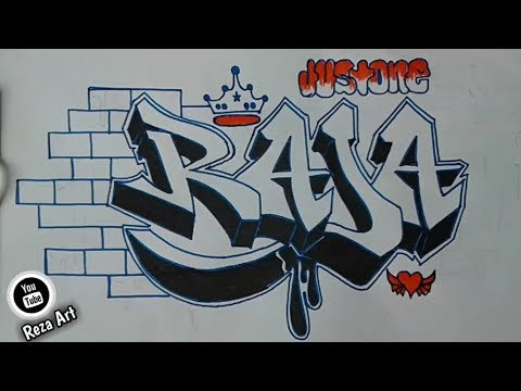 Detail Grafiti Nama Akbar Nomer 45