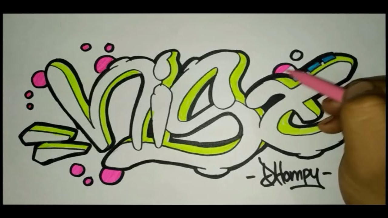 Detail Grafiti Nama Anisa Nomer 6