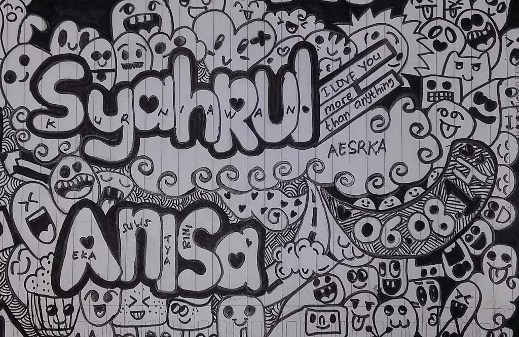 Detail Grafiti Nama Anisa Nomer 8