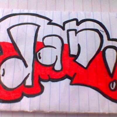 Detail Grafiti Nama Dani Nomer 6