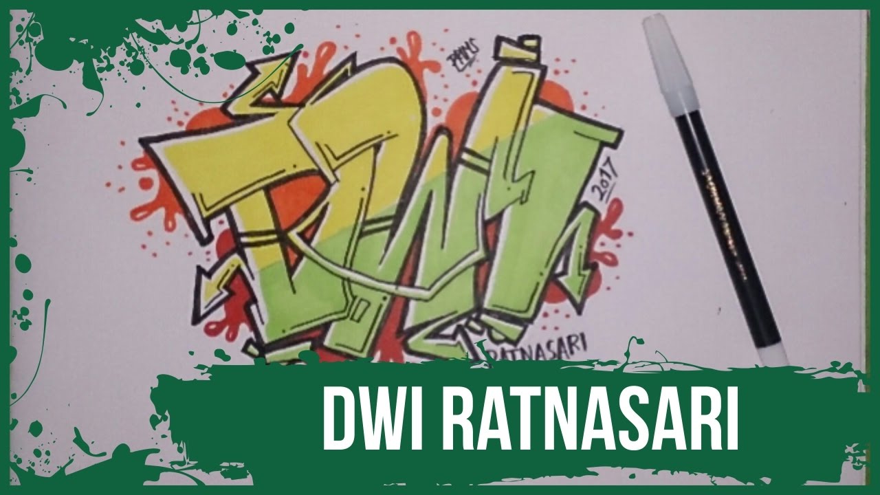 Detail Grafiti Nama Dwi Nomer 4