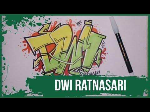 Detail Grafiti Nama Dwi Nomer 5