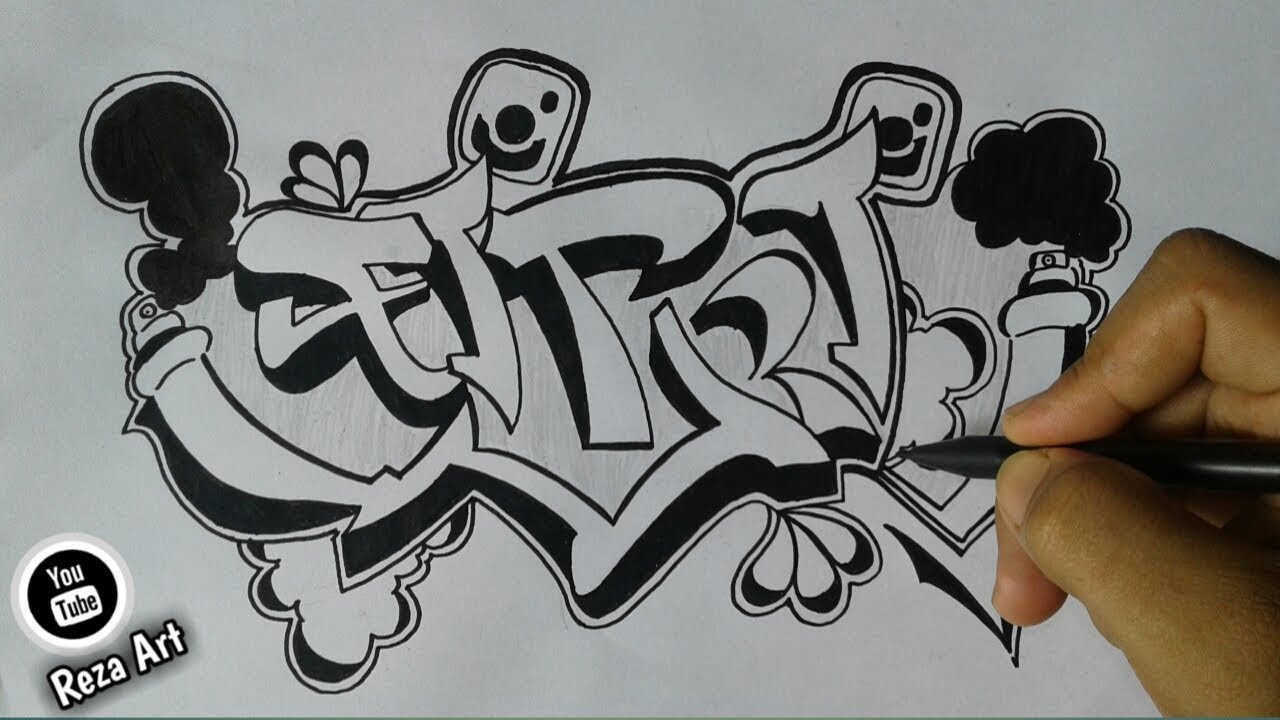 Grafiti Nama Fitri - KibrisPDR