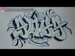 Detail Grafiti Nama Kiki Nomer 9