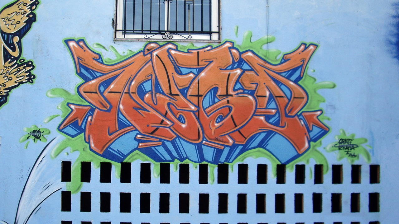 Detail Grafiti Nama Reza Nomer 17