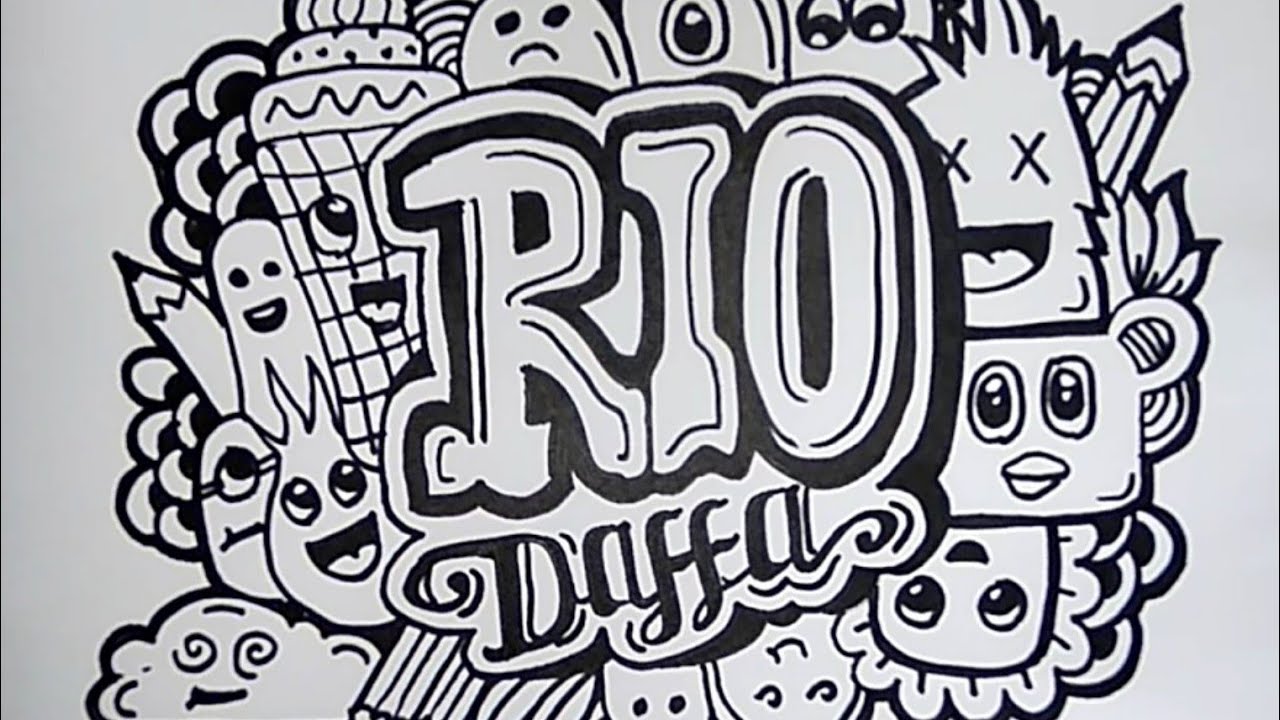 Detail Grafiti Nama Rio Nomer 10