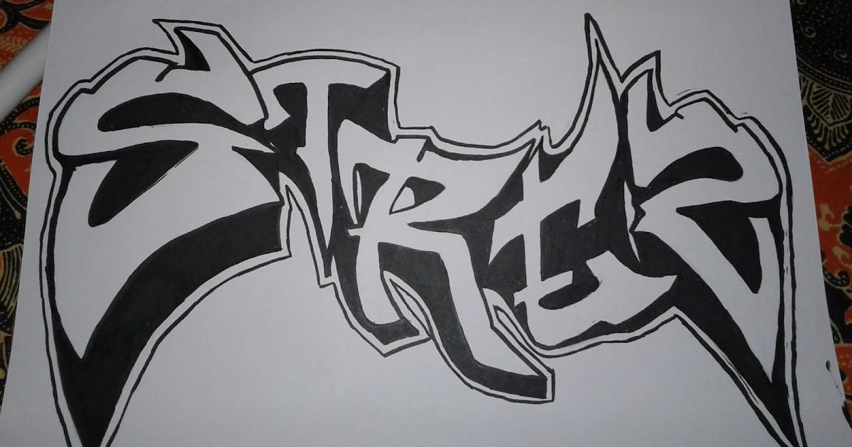 Detail Grafiti Pensil Nomer 34