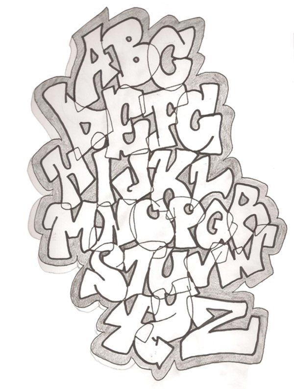 Detail Grafity Abjad Az Nomer 2