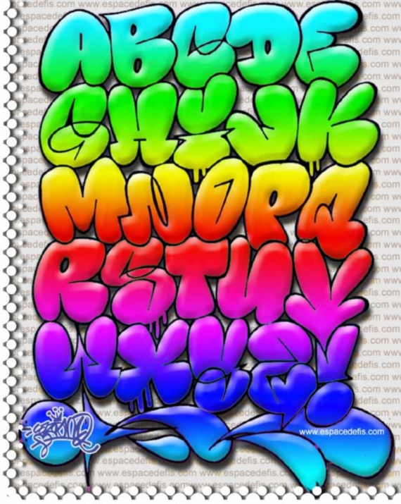 Detail Grafity Abjad Az Nomer 25